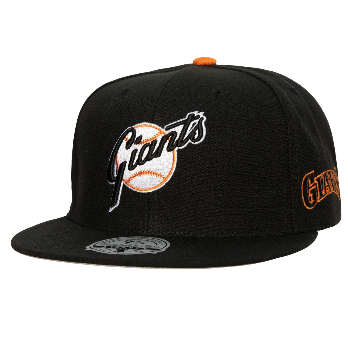 San Francisco Giants Mitchell & Ness Bases Loaded Fitted Hat - Black/