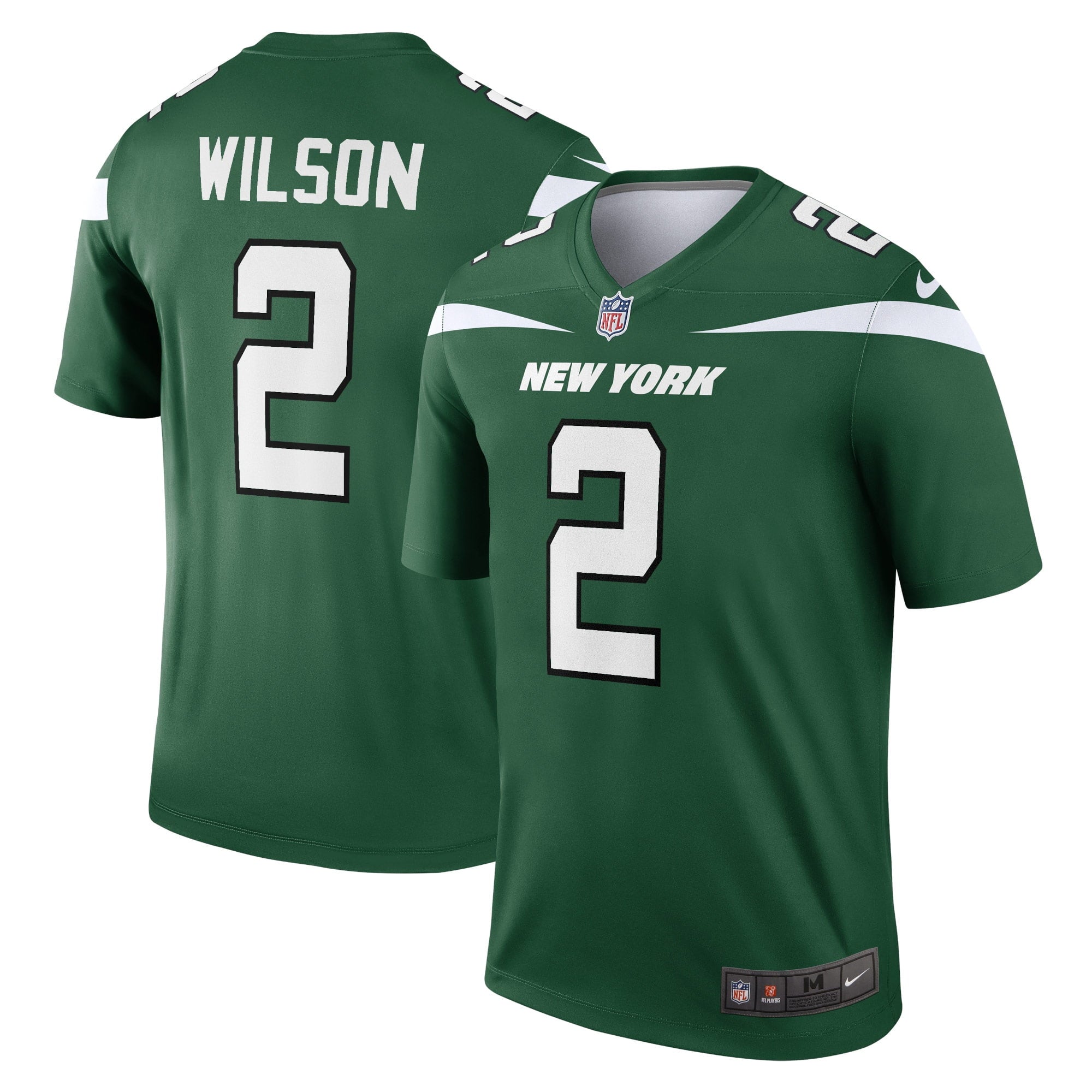 Men s Nike Zach Wilson Gotham Green New York Jets Legend Jersey
