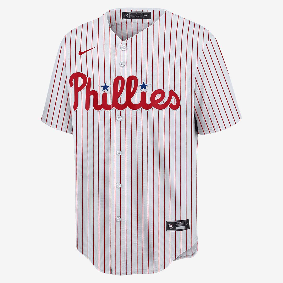 MLB Philadelphia Phillies (Bryce Harper) Men's Replica Baseball Jersey - White/Scarlet