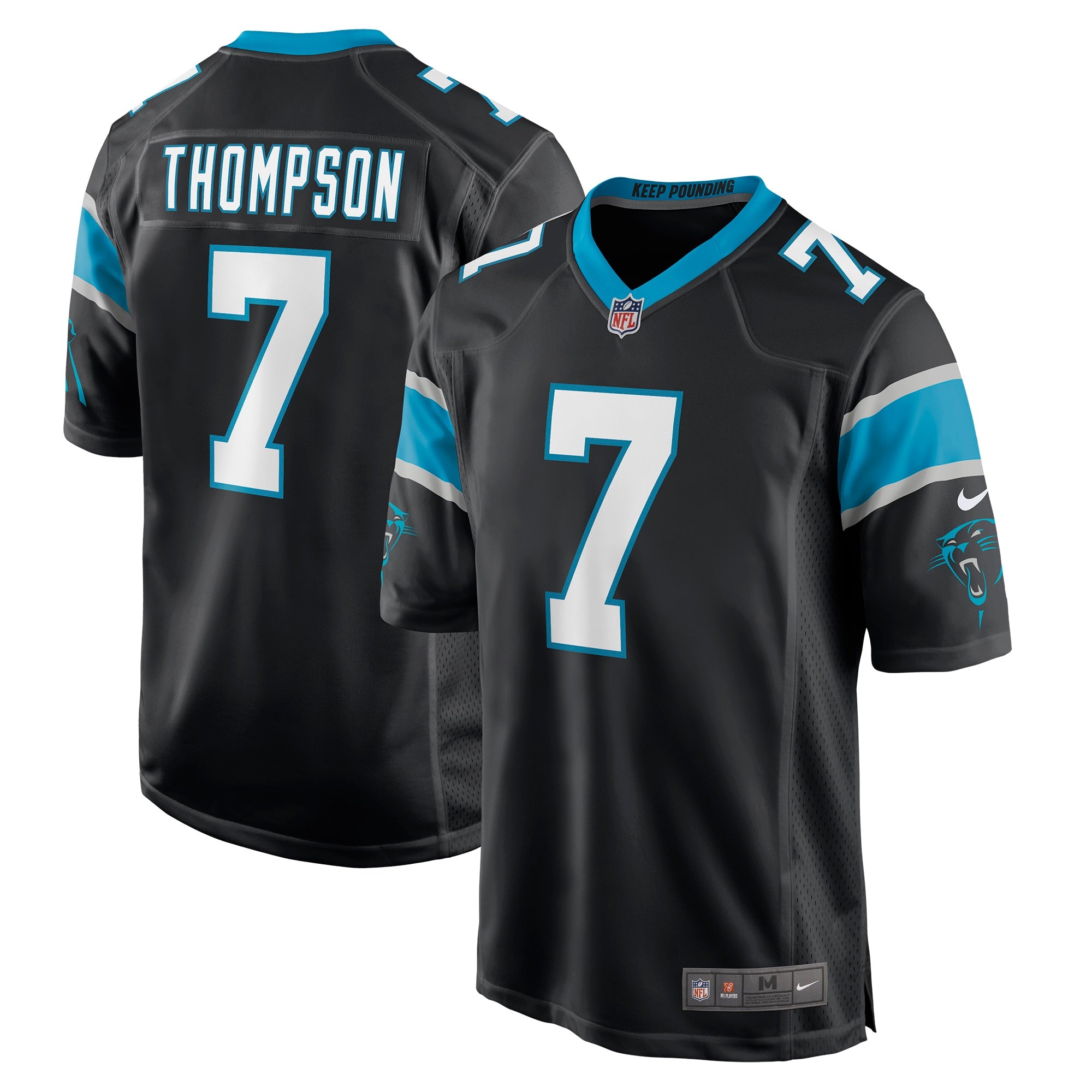 Shaq Thompson Carolina Panthers Nike Player Game Jersey   Black
