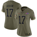 Josh Allen Buffalo Bills Nike Women s 2022 Salute To Service Limited Jersey   Olive