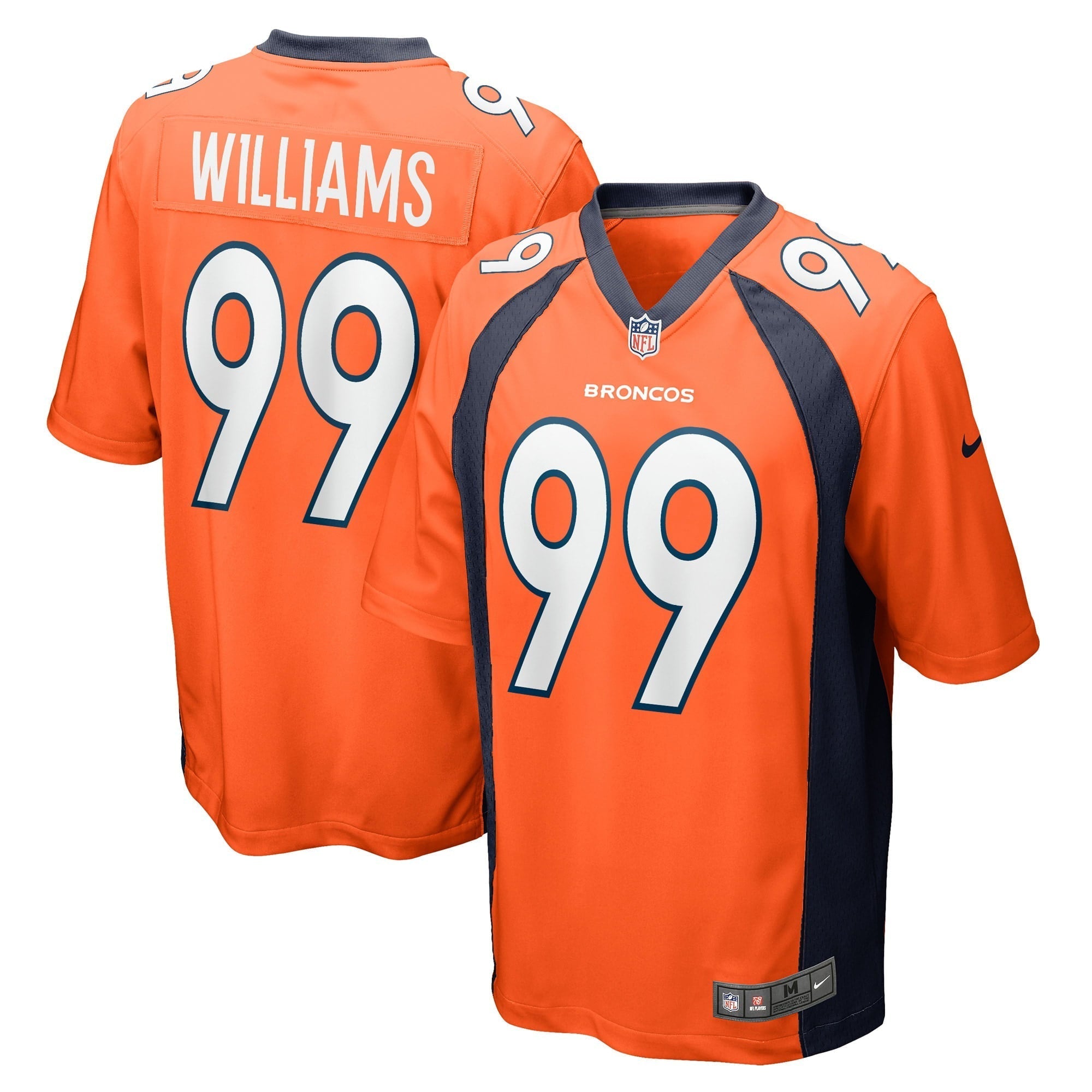 Men s Nike DeShawn Williams Orange Denver Broncos Game Player Jersey