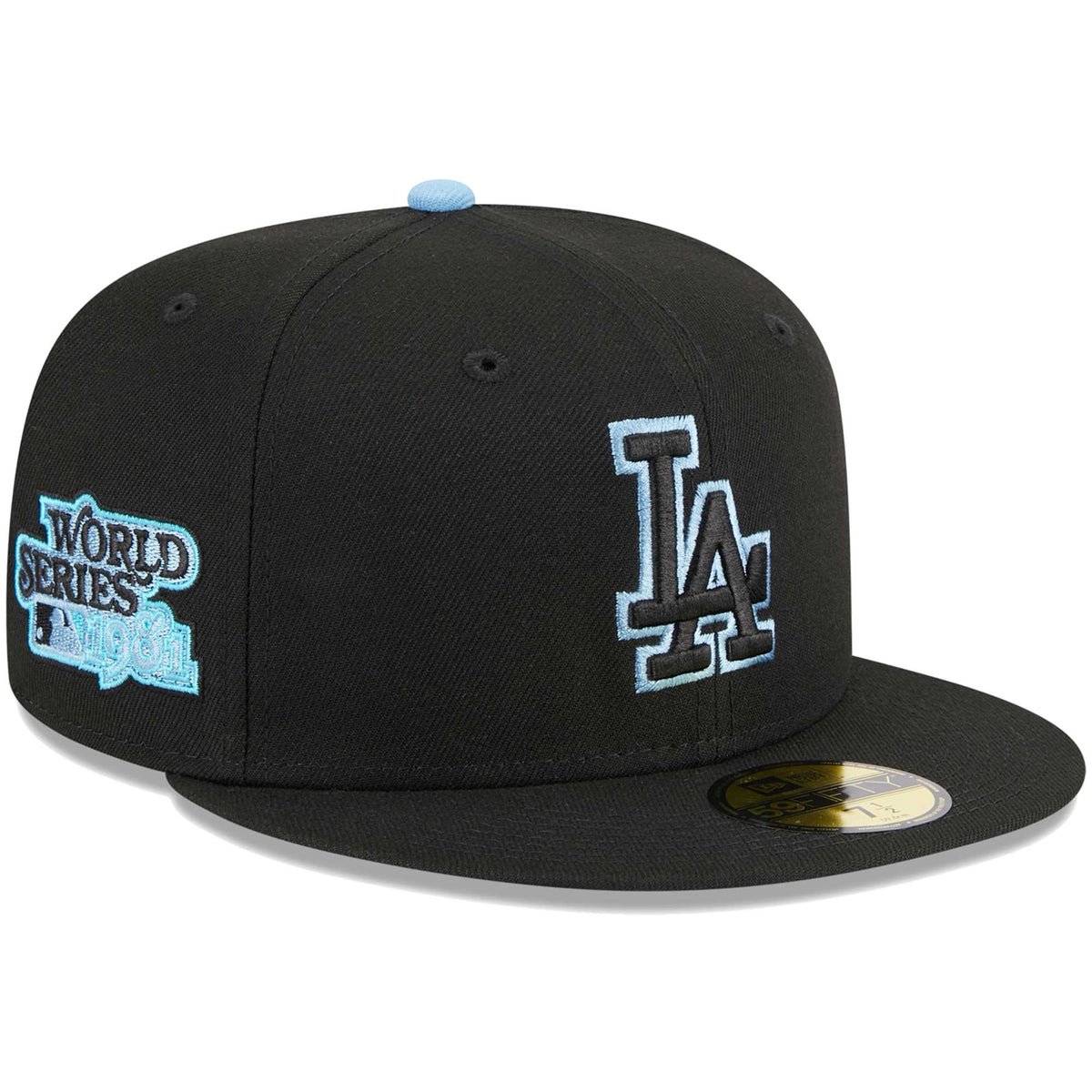 Los Angeles Dodgers New Era Pastel Undervisor 59FIFTY Fitted Hat - Black