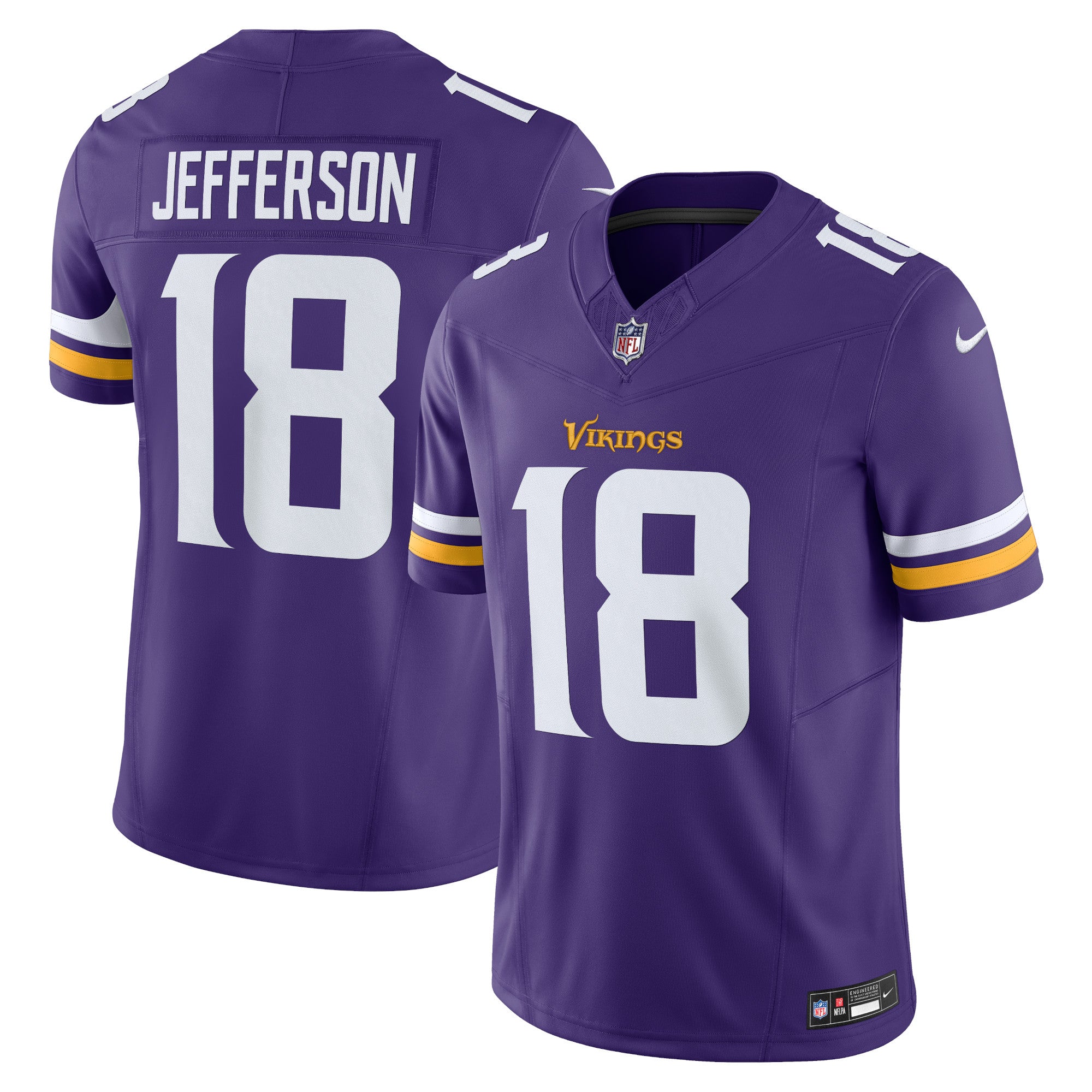 Justin Jefferson Minnesota Vikings Nike Vapor F.U.S.E. Limited Jersey   Purple