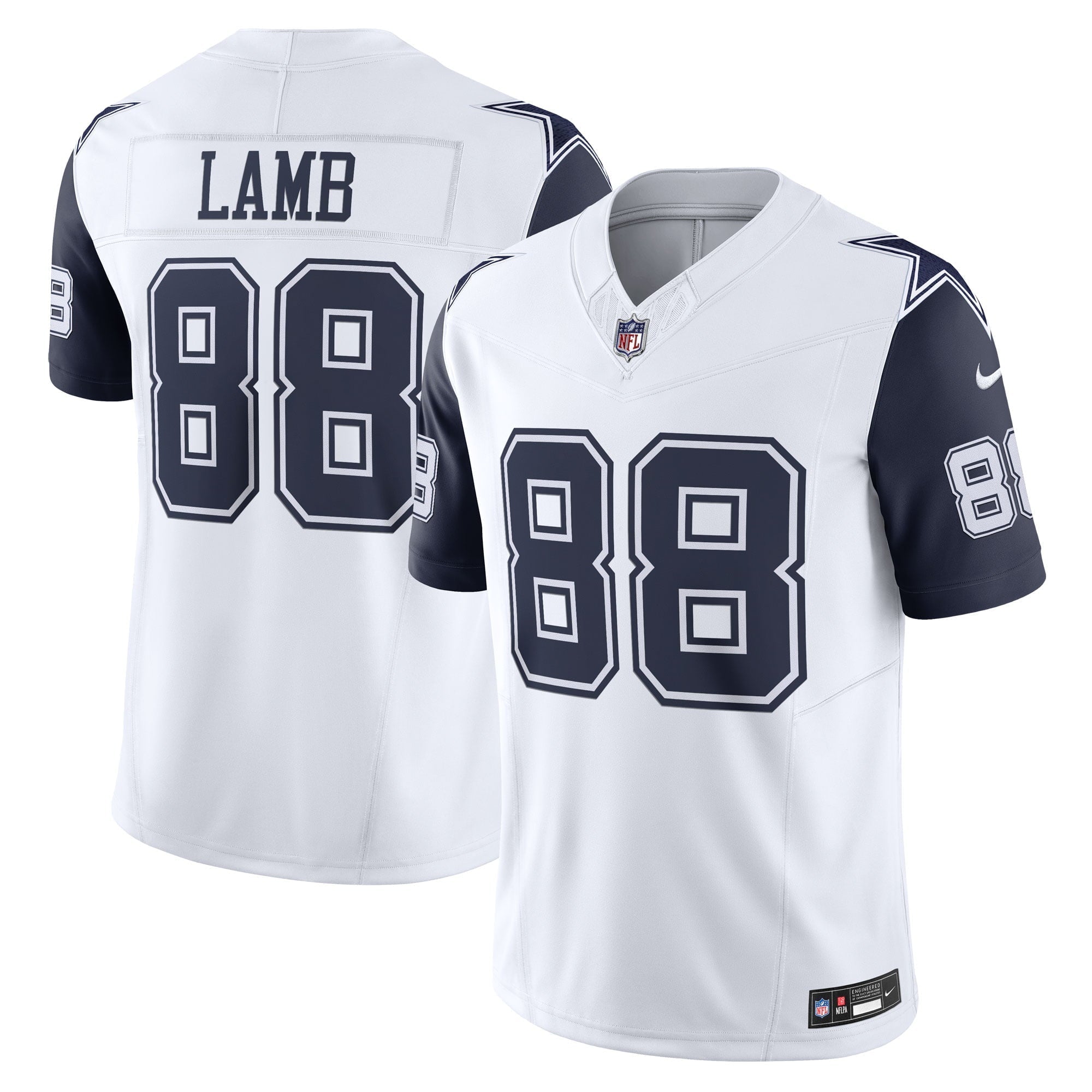 Men s Nike CeeDee Lamb White Dallas Cowboys Vapor F.U.S.E. Limited Jersey
