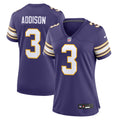 Jordans Addison Minnesota Vikings Nike Women s Classic Player Game Jersey   Purple