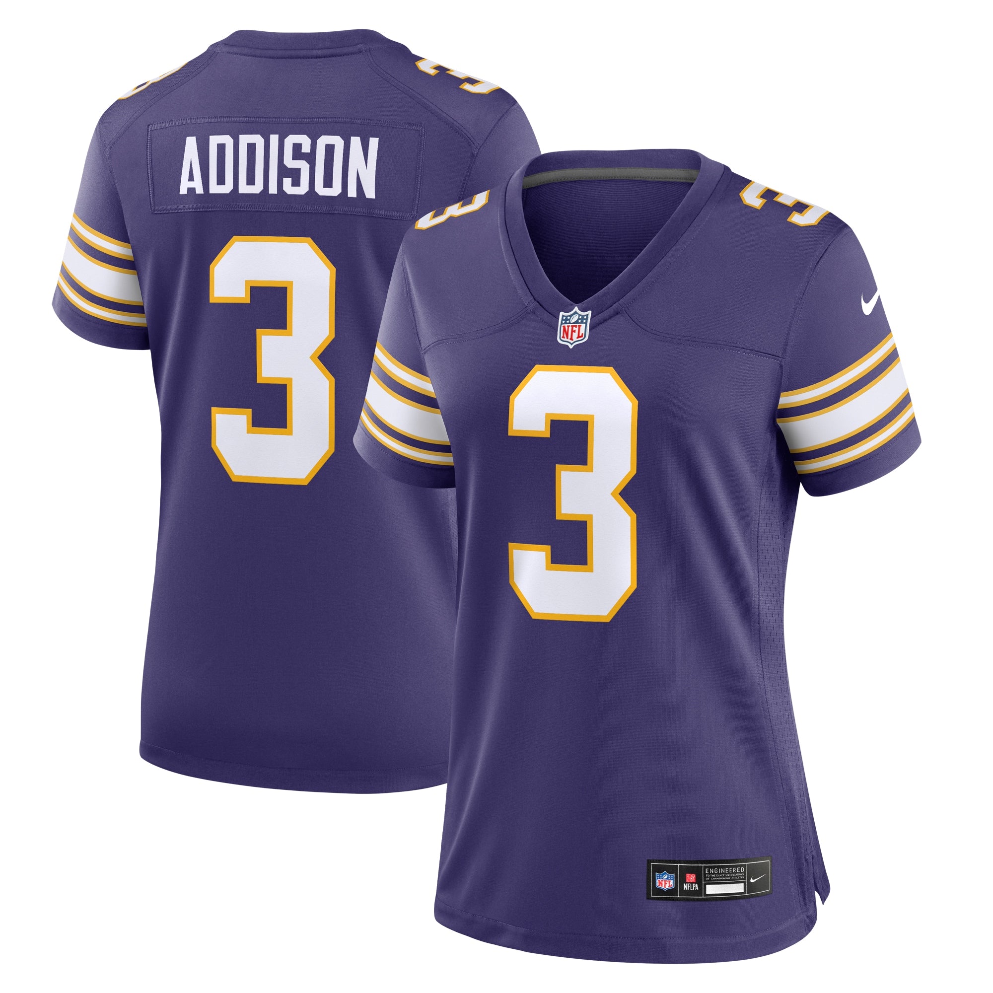 Jordans Addison Minnesota Vikings Nike Women s Classic Player Game Jersey   Purple