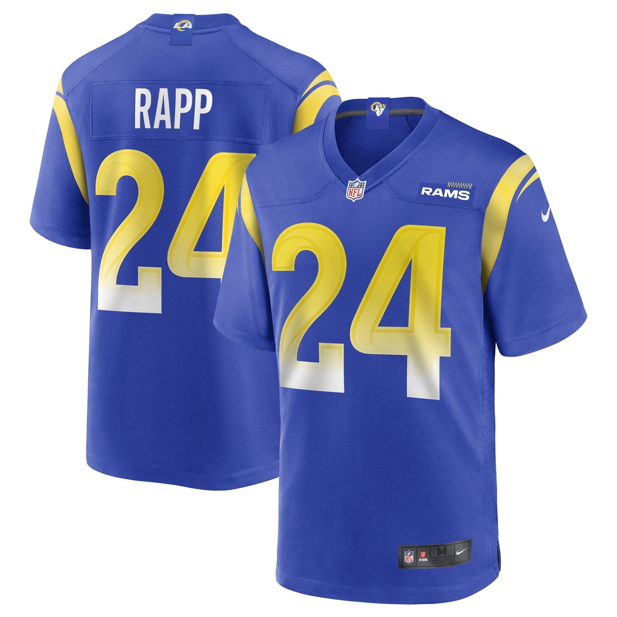 Men s Nike Taylor Rapp Royal Los Angeles Rams Game Jersey