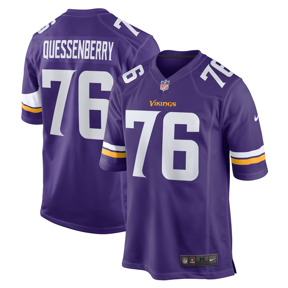 David Quessenberry Minnesota Vikings Nike Team Game Jersey    Purple