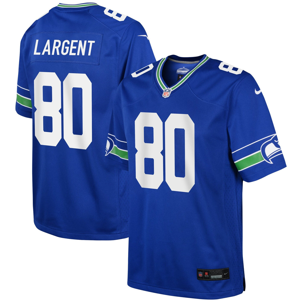 Steve Largent Seattle Seahawks Nike Youth Alternate Retired Player Game Jersey Royal