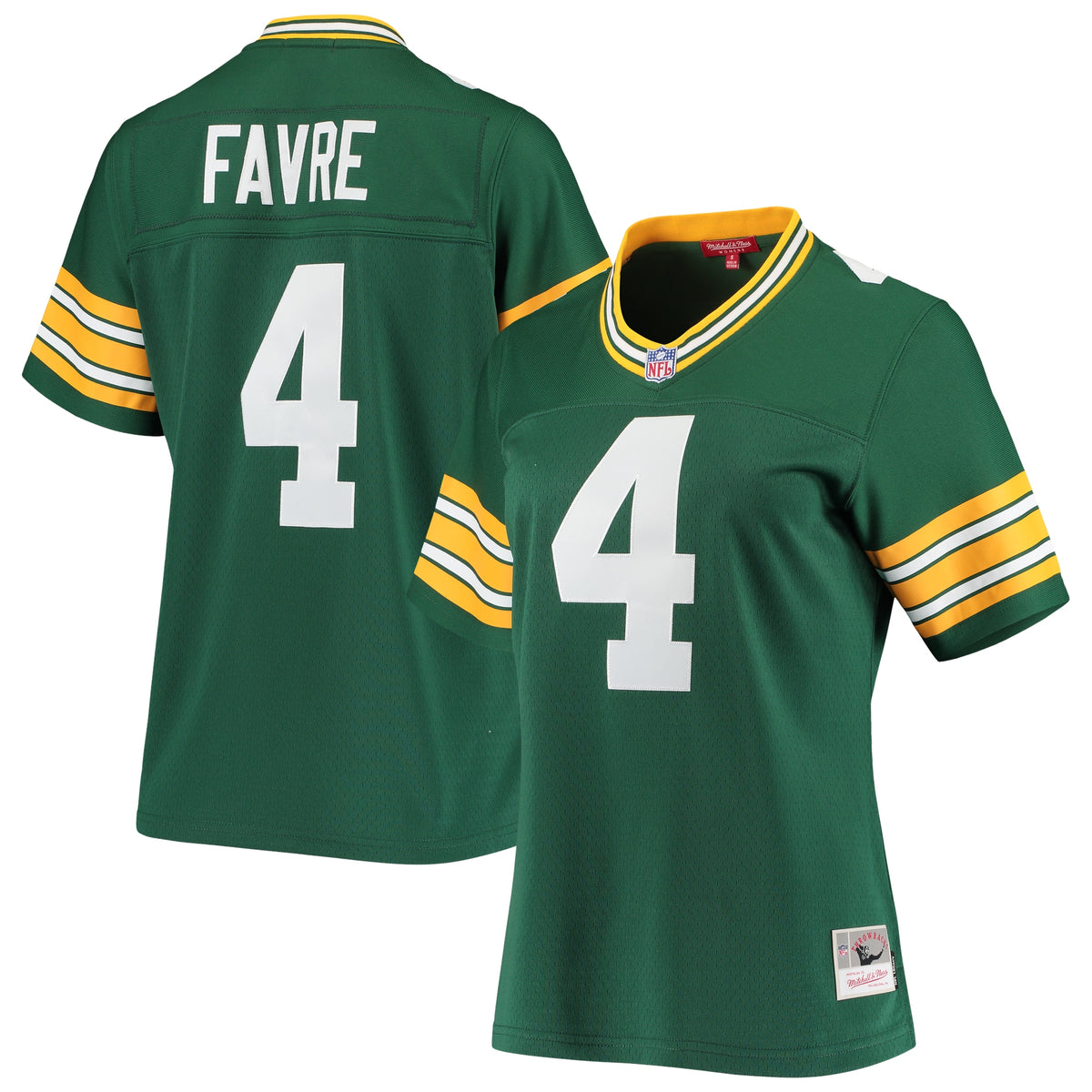 Brett Favre Green Bay Packers Mitchell   Ness Women s 1996 Legacy Replica Player Jersey   Green