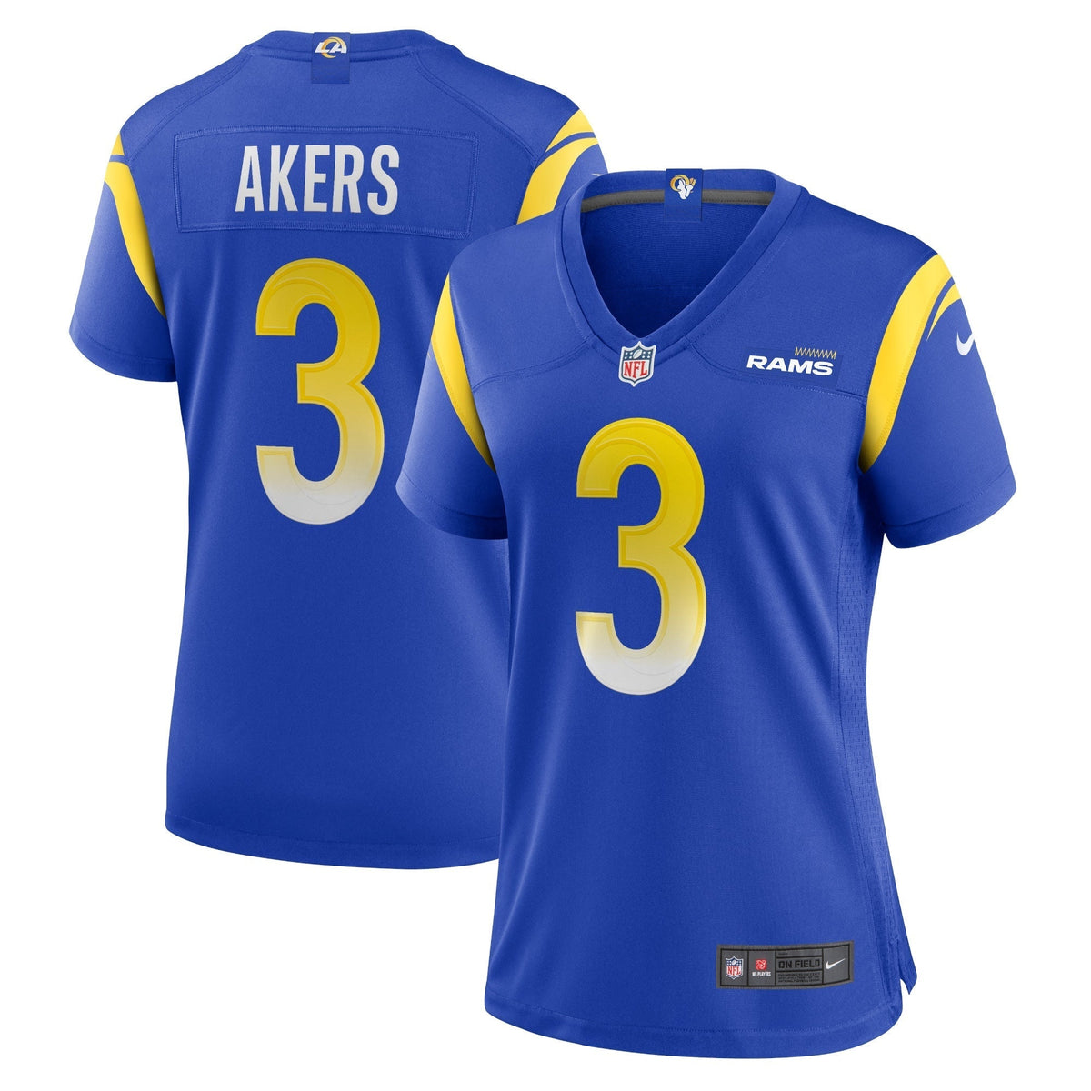 Women s Nike Cam Akers Royal Los Angeles Rams Game Jersey