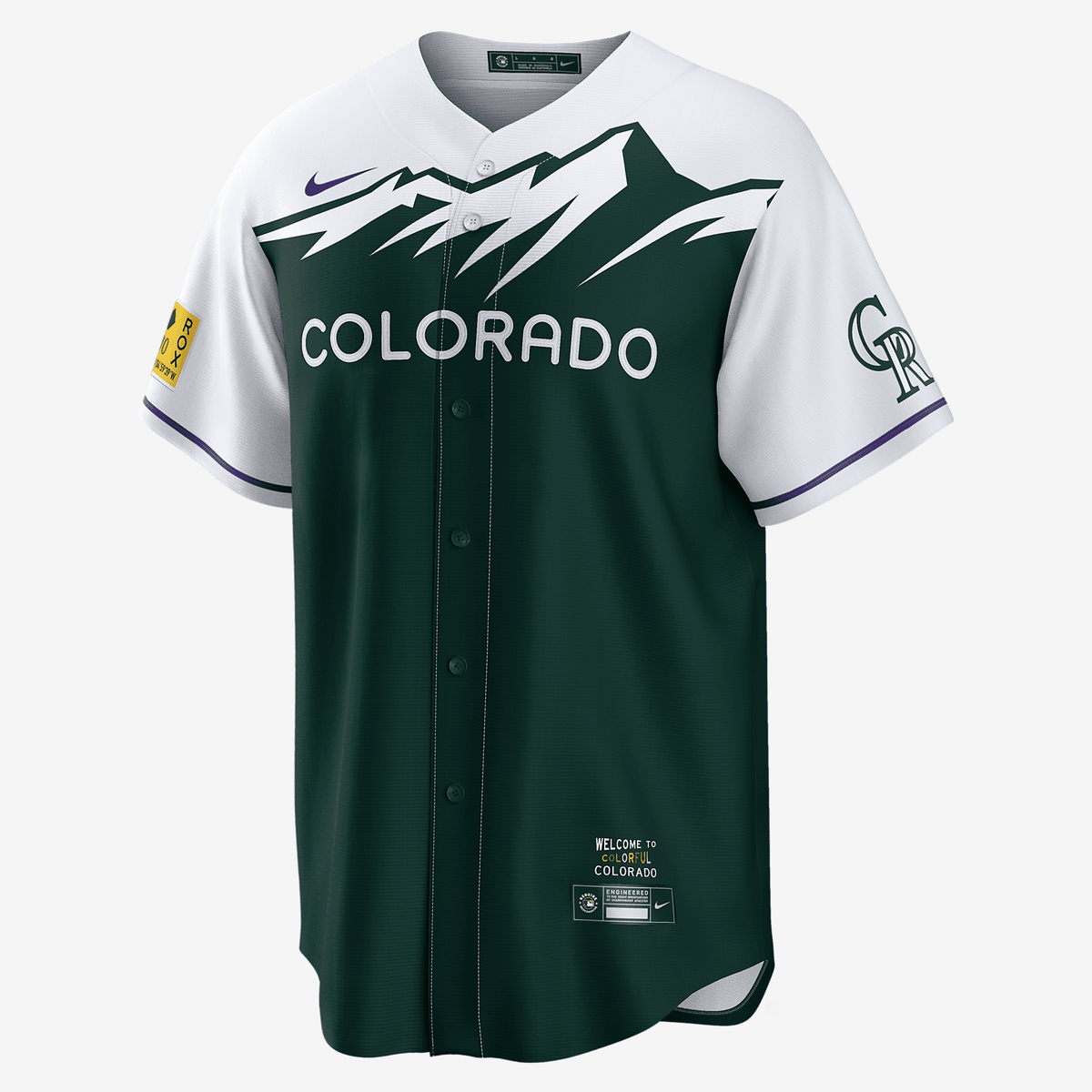 MLB Colorado Rockies City Connect (Charlie Blackmon) Men's Replica Baseball Jersey - White/Green