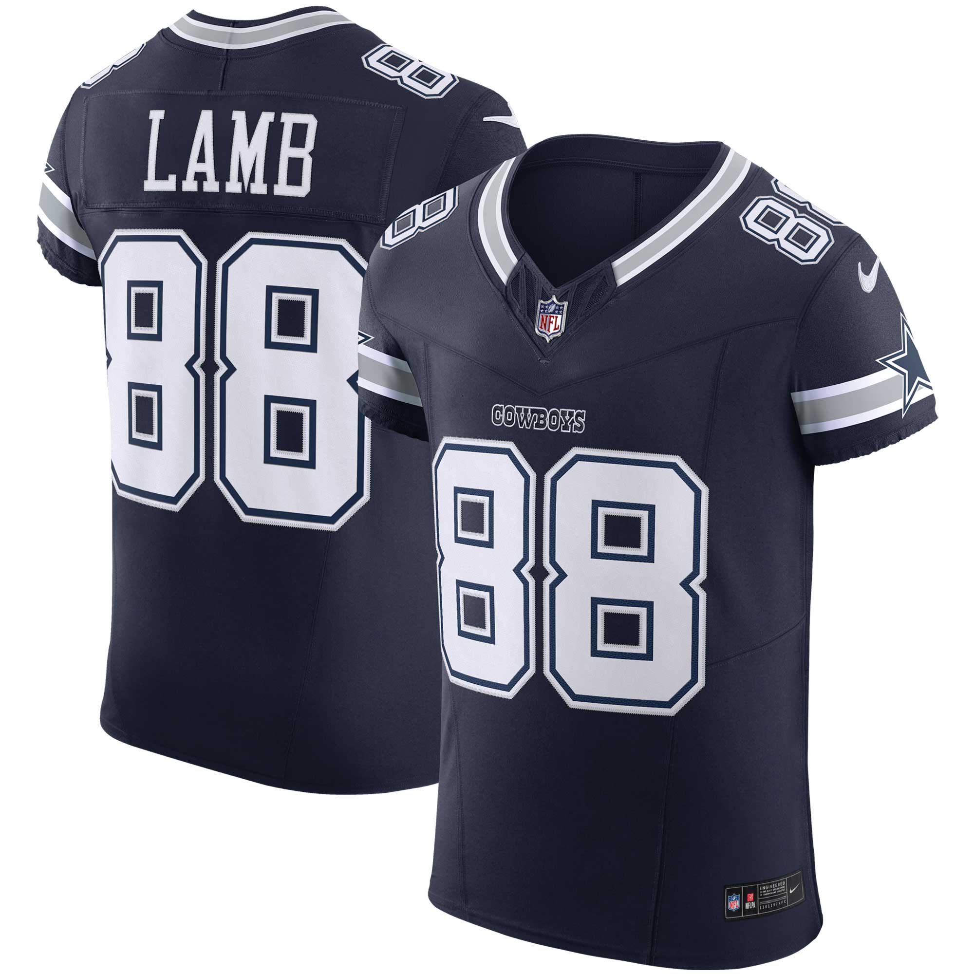 CeeDee Lamb Dallas Cowboys Nike Vapor F.U.S.E. Elite Jersey   Navy