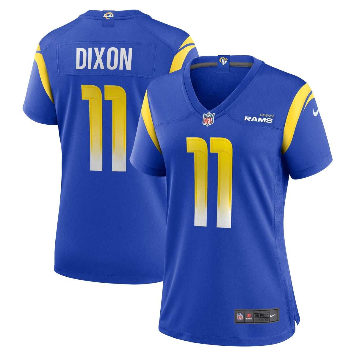 Women s Nike Riley Dixon Royal Los Angeles Rams Game Player Jersey