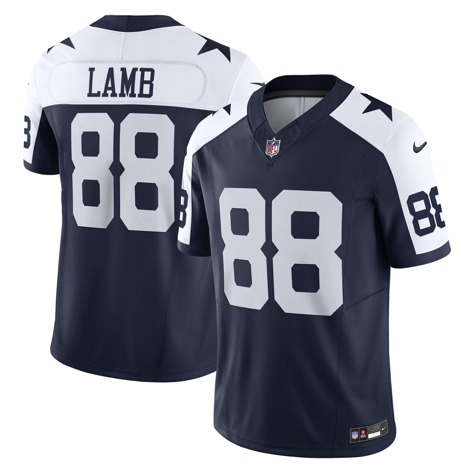 Men s Nike CeeDee Lamb Navy Dallas Cowboys Vapor F.U.S.E. Limited Jersey