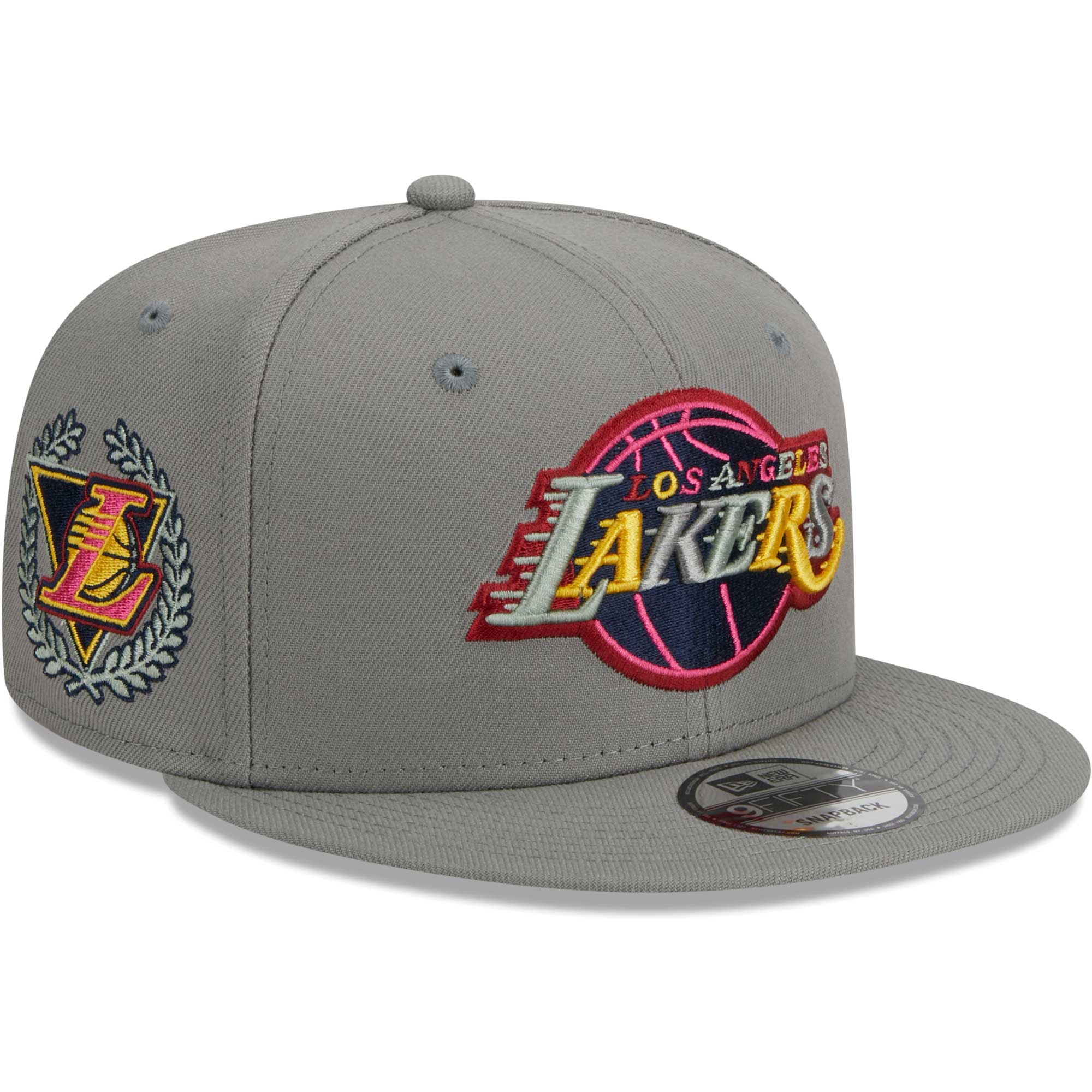 Los Angeles Lakers New Era Color Pack 9FIFTY Snapback Hat - Gray