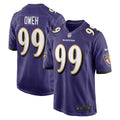 Men s Nike Odafe Oweh Purple Baltimore Ravens Game Jersey