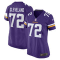 Ezra Cleveland Minnesota Vikings Nike Women s Game Jersey   Purple