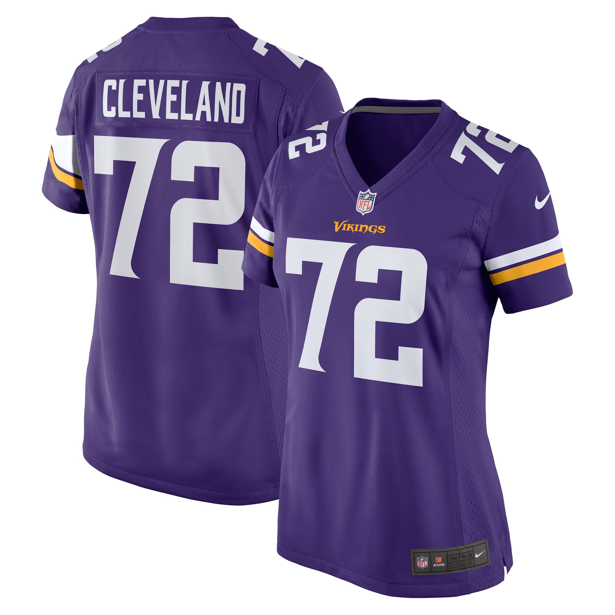 Ezra Cleveland Minnesota Vikings Nike Women s Game Jersey   Purple