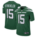 Men s Nike Chris Streveler Gotham Green New York Jets Game Player Jersey