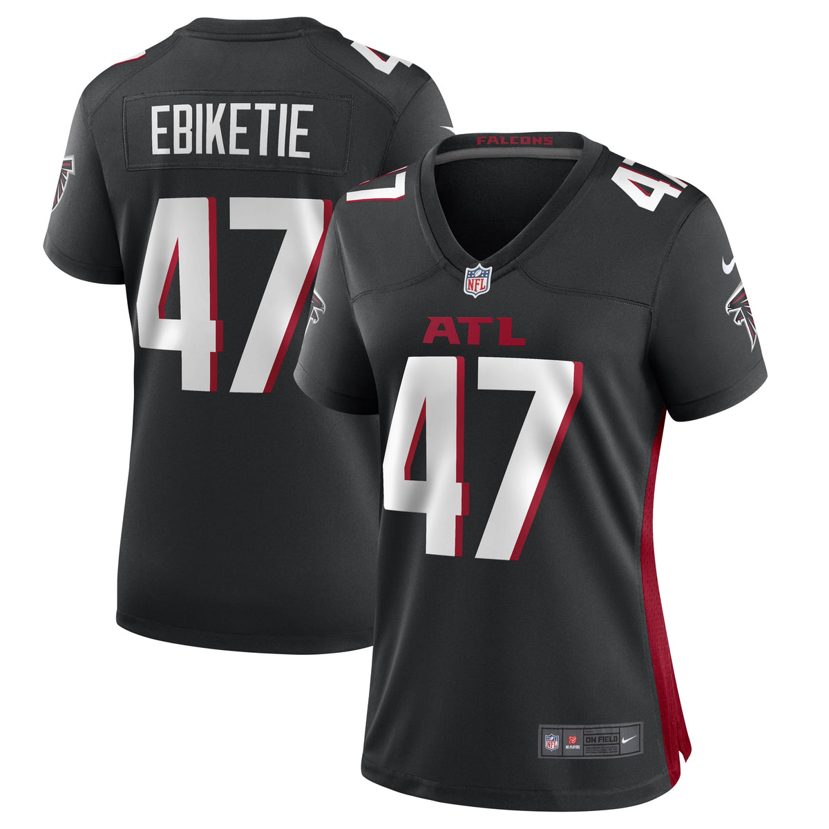 Arnold Ebiketie Atlanta Falcons Nike Women s Game Player Jersey   Black