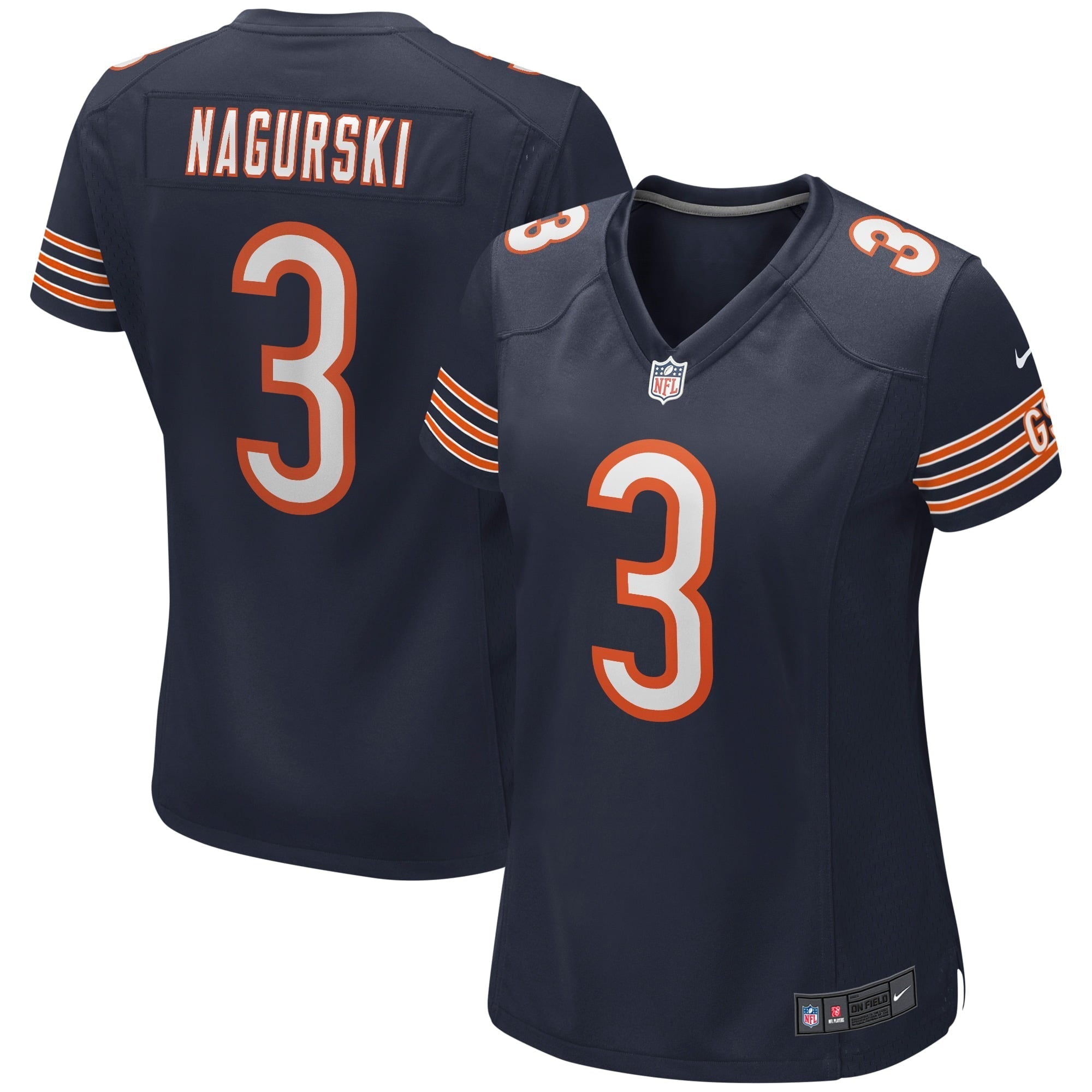 Women s Nike Bronko Nagurski Navy Chicago Bears Game Retired Player Jersey