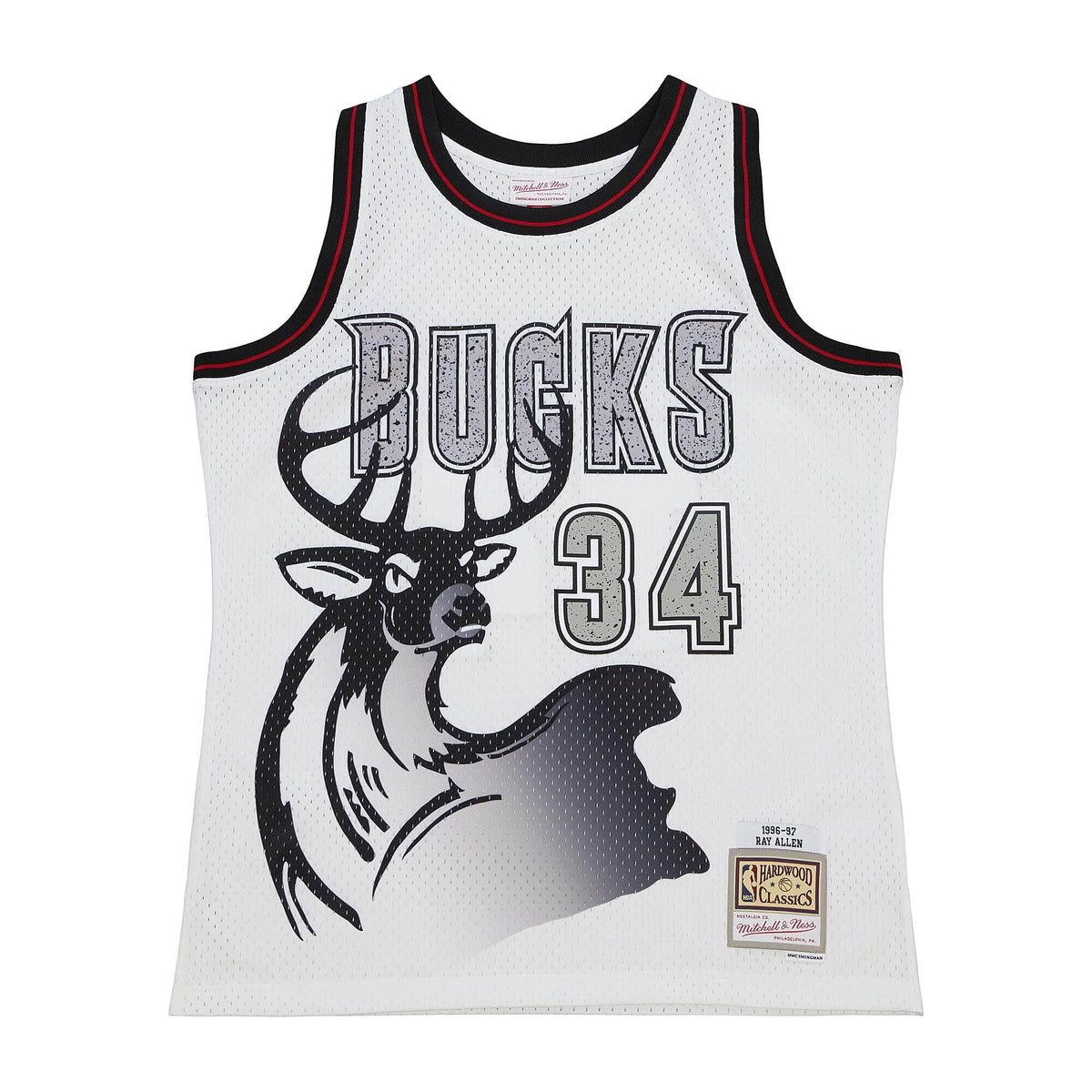 Cracked Cement Swingman Ray Allen Milwaukee Bucks 2000-01 Jersey