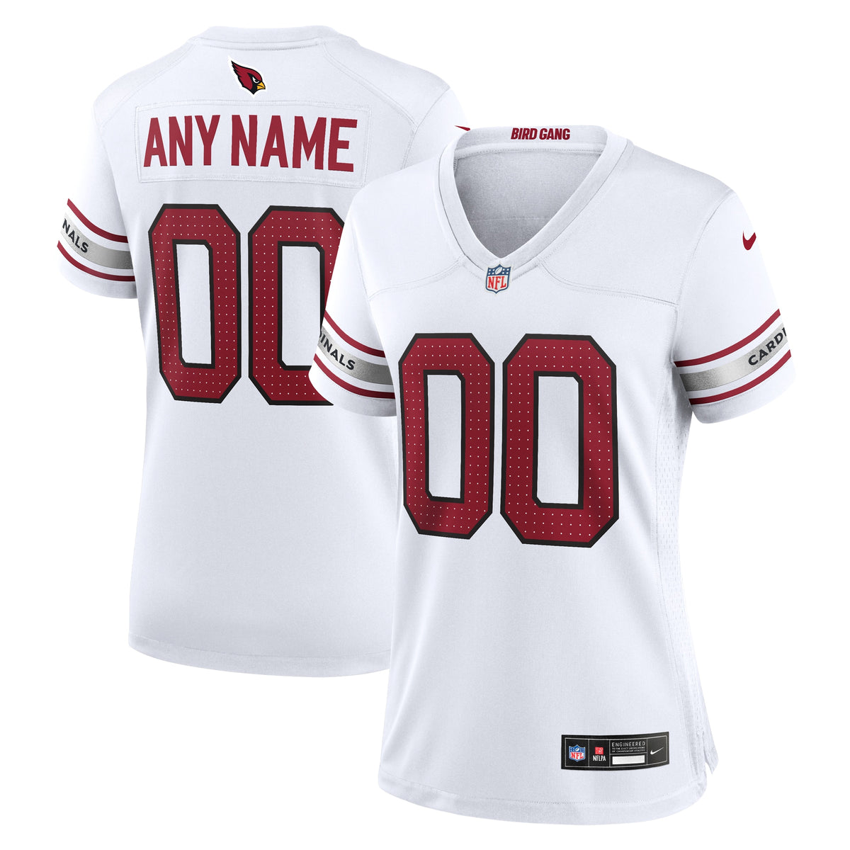 Arizona Cardinals Nike Women s Custom Game Jersey   White