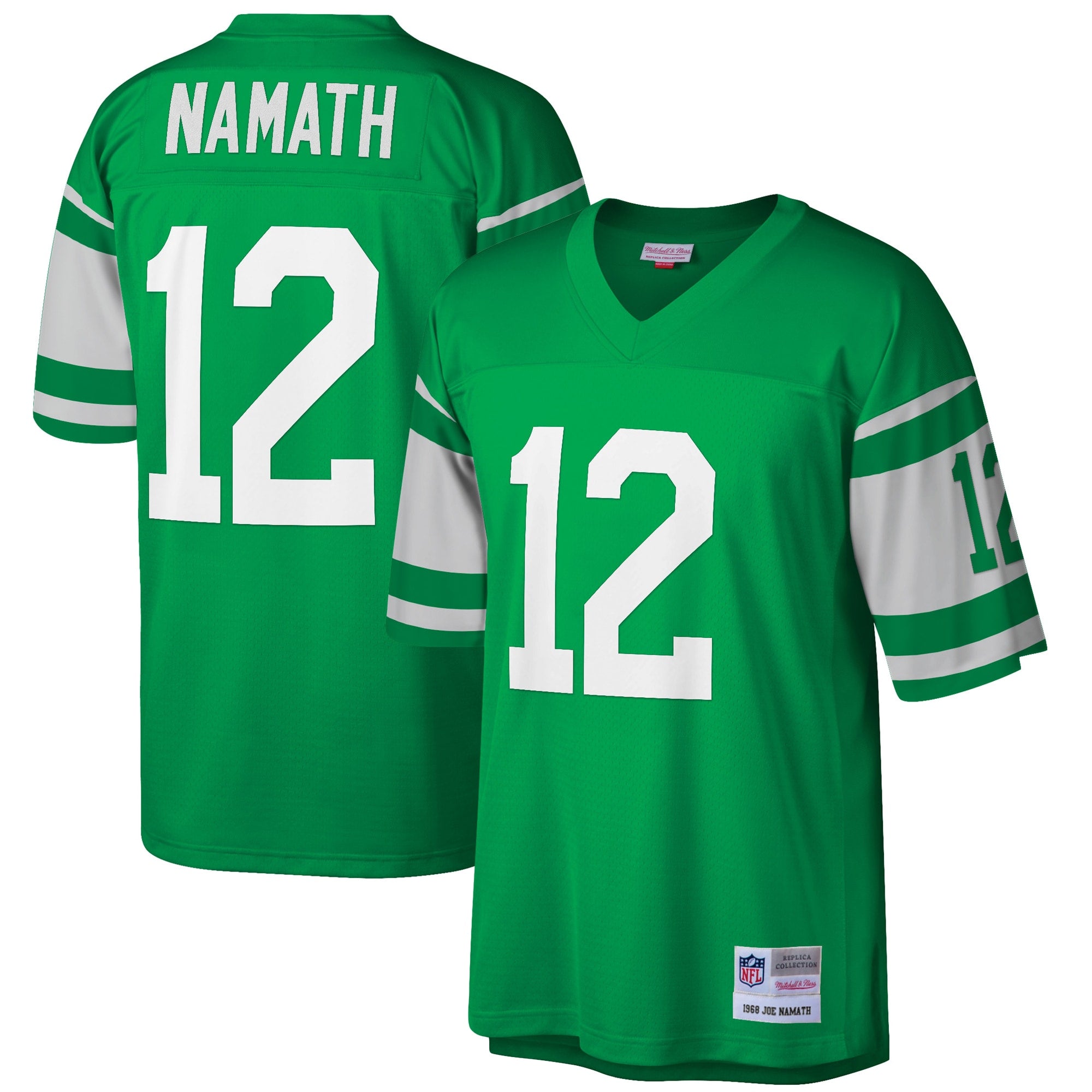 Joe Namath New York Jets Mitchell   Ness Retired Player Legacy Replica Jersey   Green