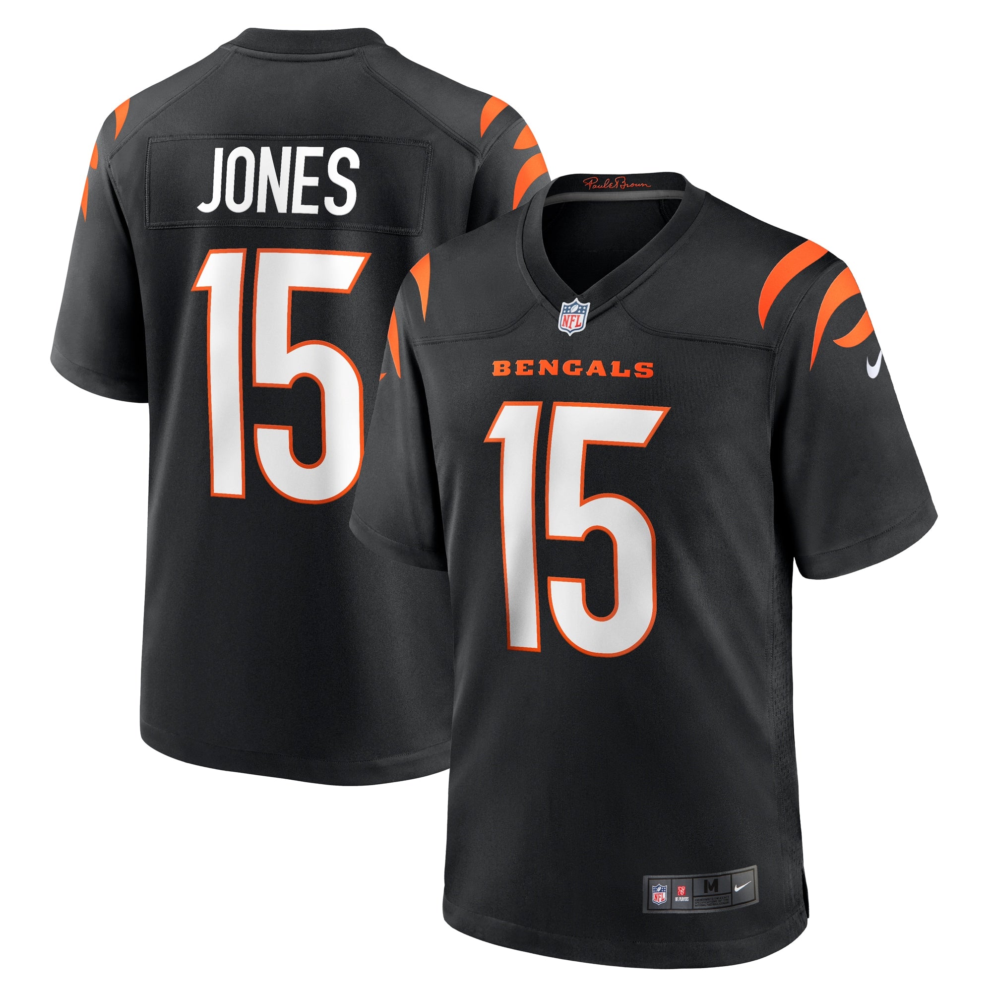 Charlie Jones Cincinnati Bengals Nike Team Game Jersey    Black