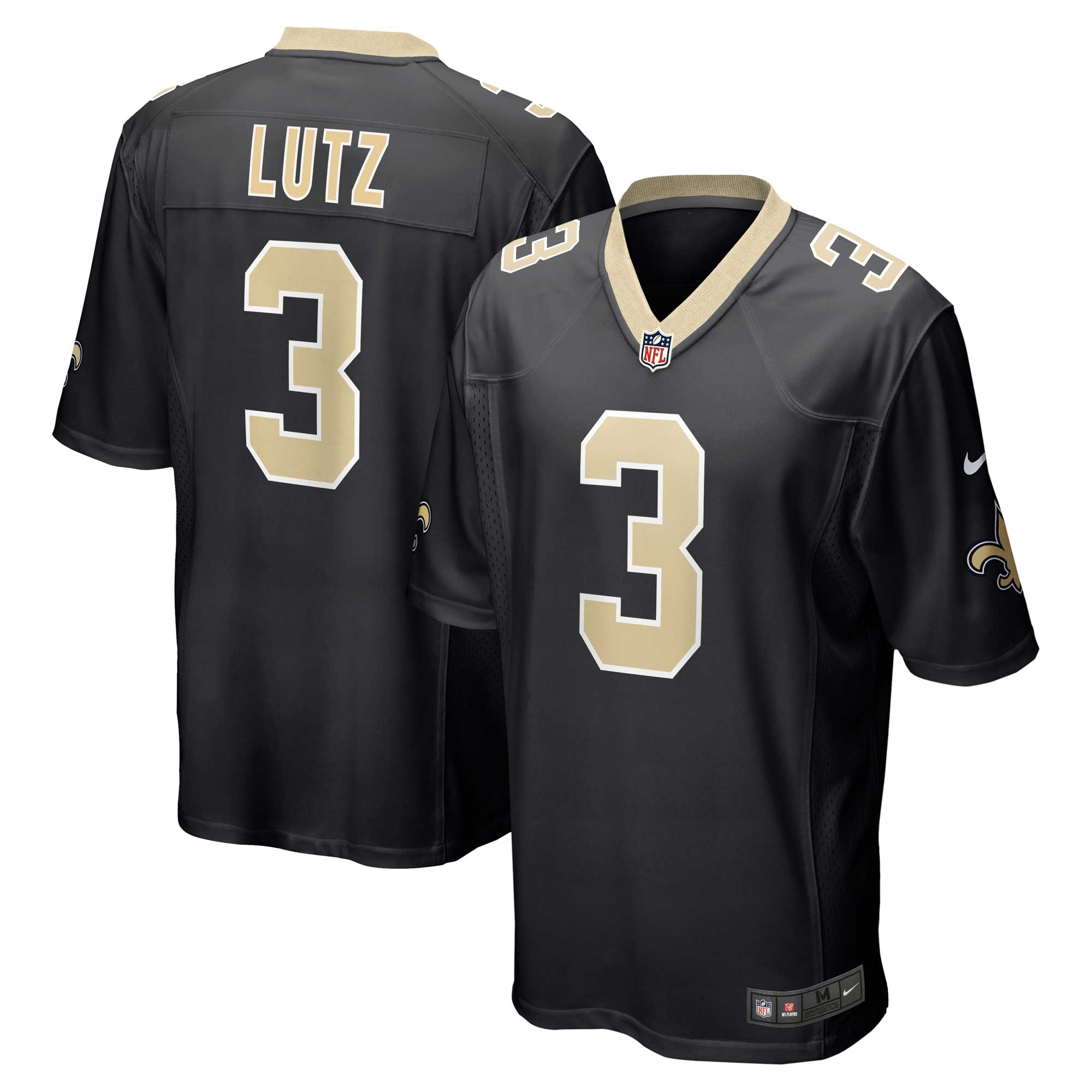 Wil Lutz New Orleans Saints Nike Game Jersey   Black
