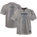 Trevon Diggs Dallas Cowboys Nike Youth Atmosphere Game Jersey   Gray