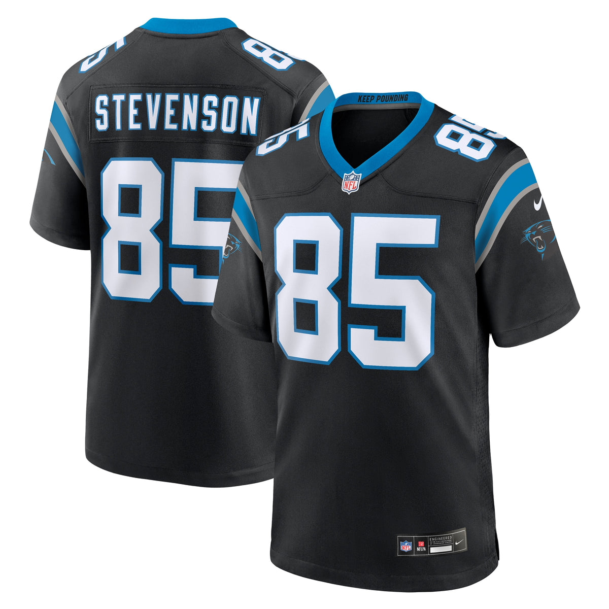 Marquez Stevenson Carolina Panthers Nike Team Game Jersey    Black