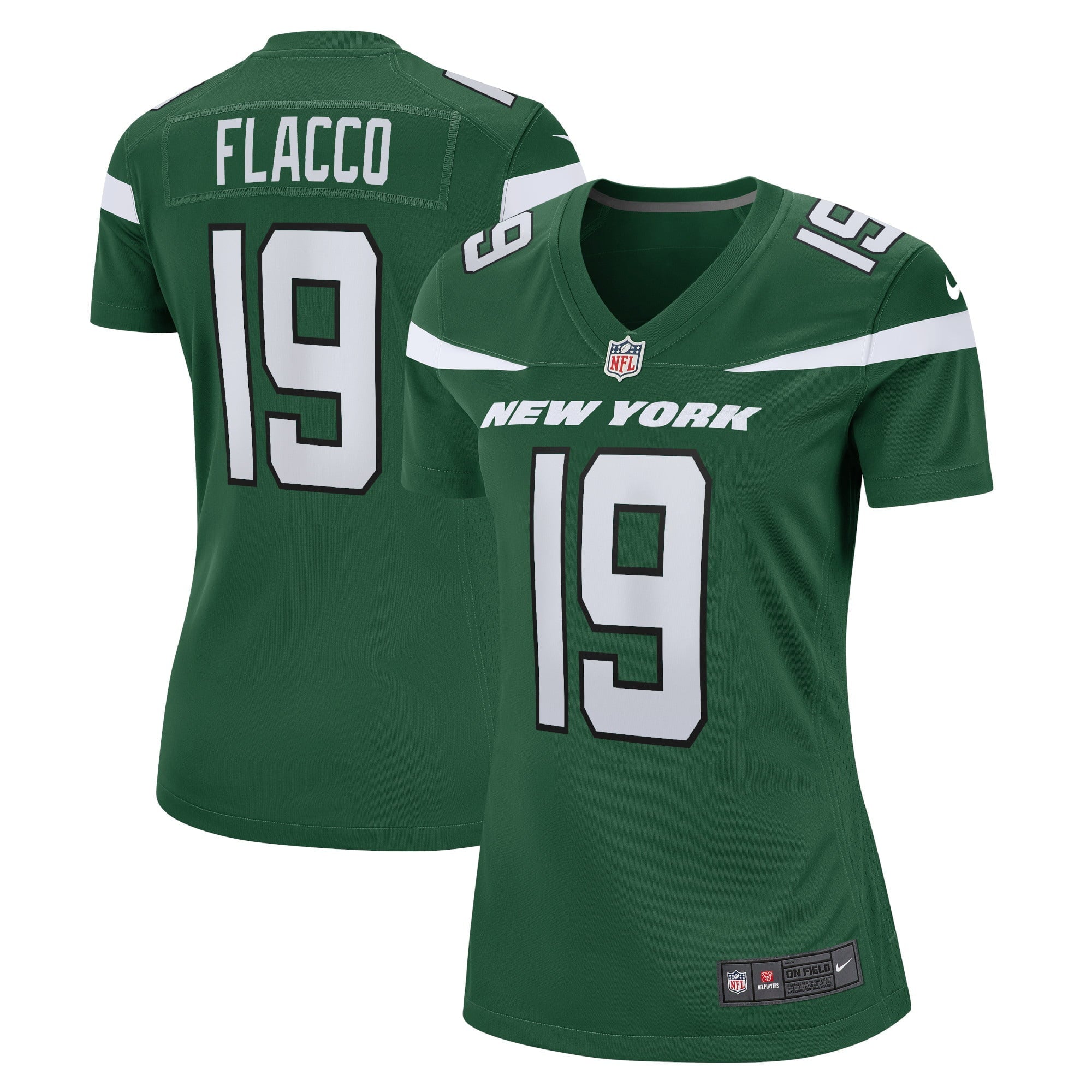Women s Nike Joe Flacco Gotham Green New York Jets Player Game Jersey