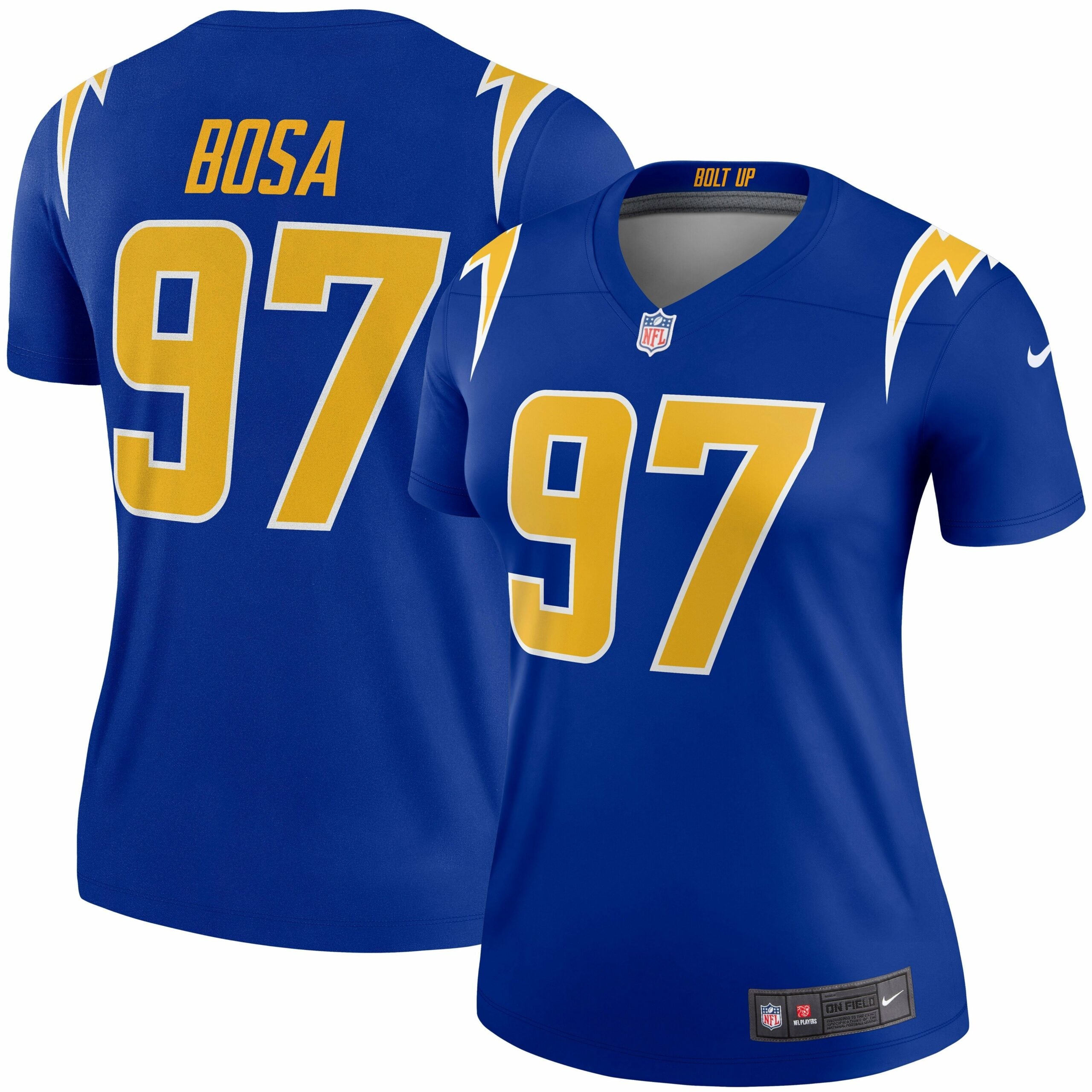 Women s Nike Joey Bosa Royal Los Angeles Chargers 2nd Alternate Legend Jersey