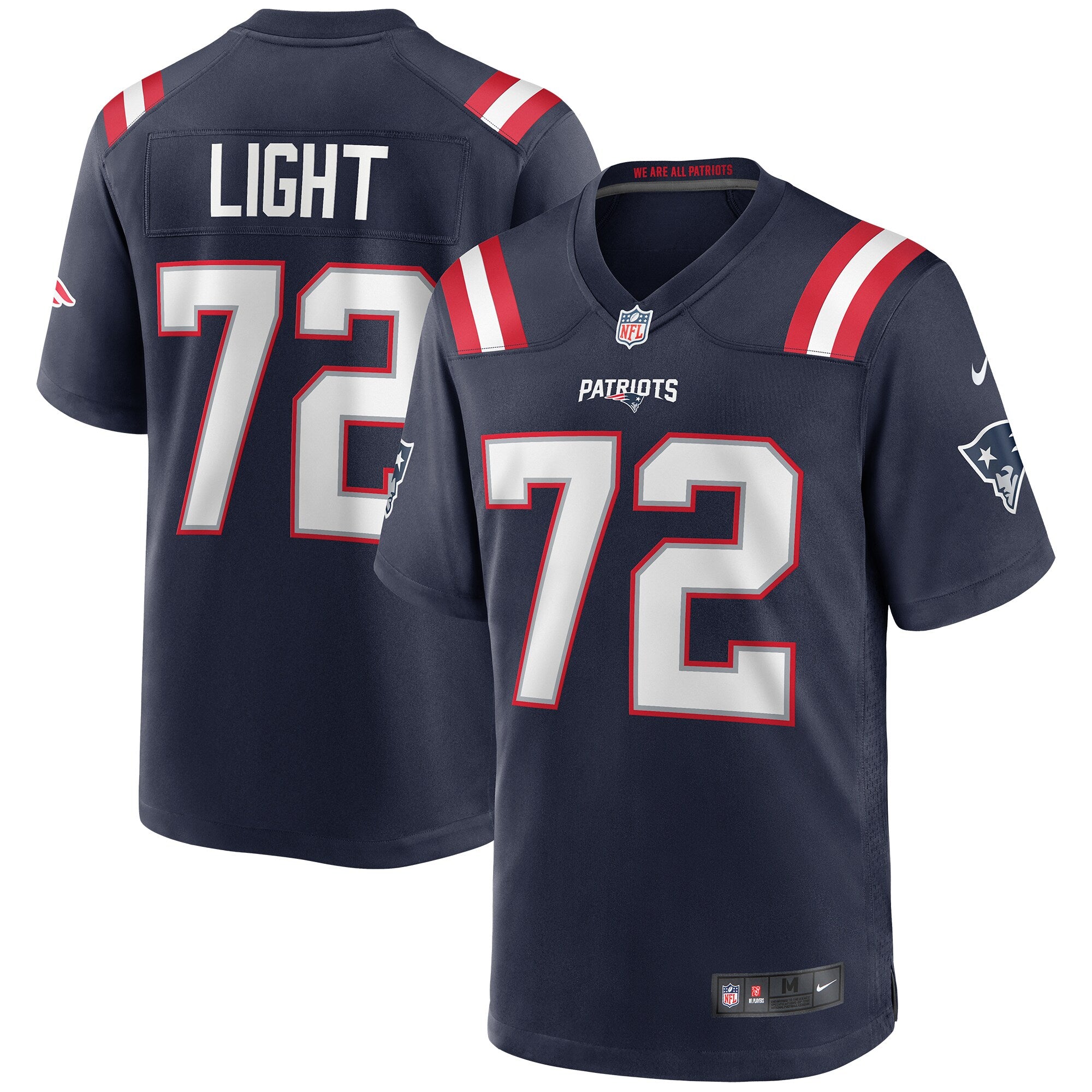 Matt Light New England Patriots Nike Game Retired Player Jersey   Navy