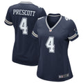 Women s Nike Dak Prescott Navy Dallas Cowboys Game Team Jersey