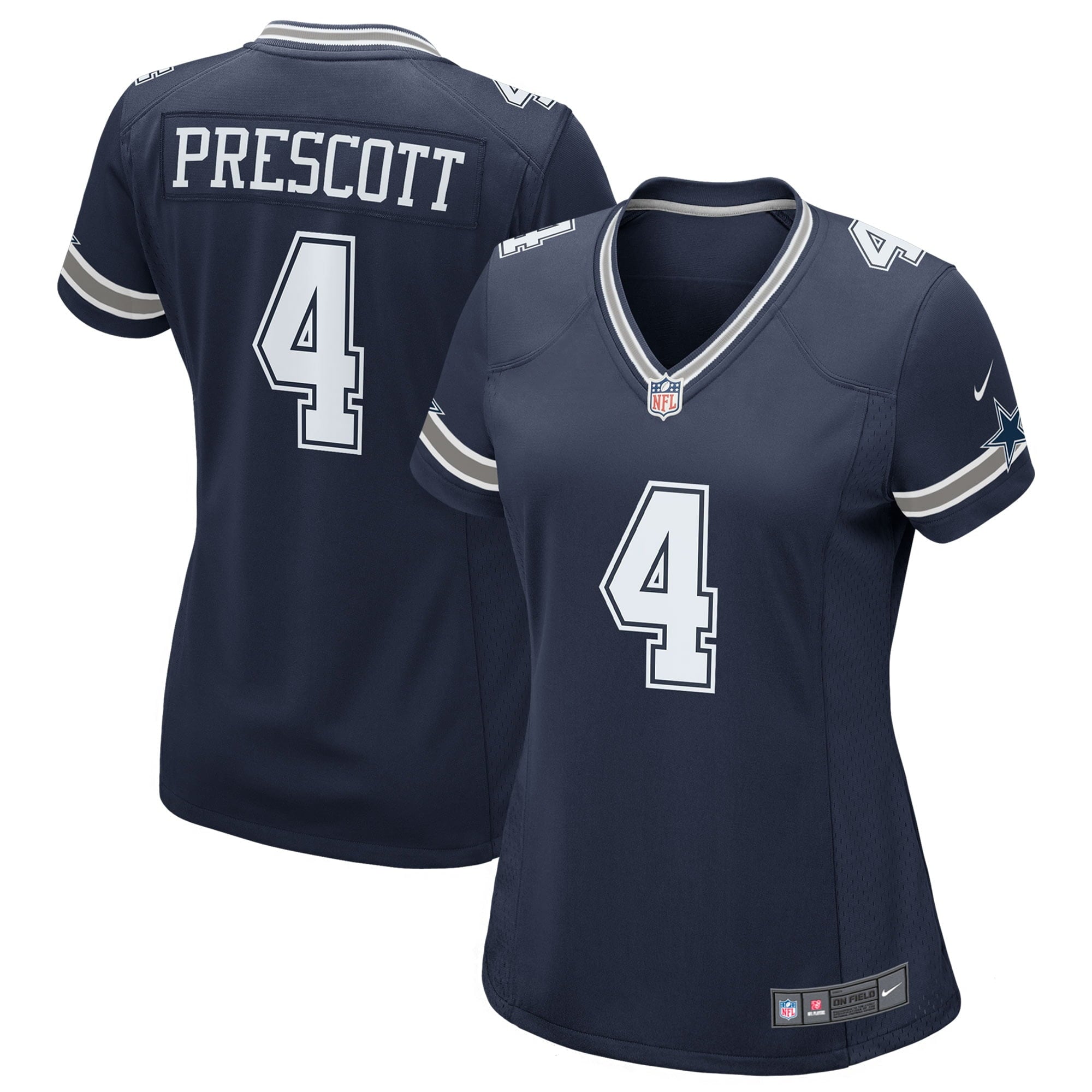 Women s Nike Dak Prescott Navy Dallas Cowboys Game Team Jersey