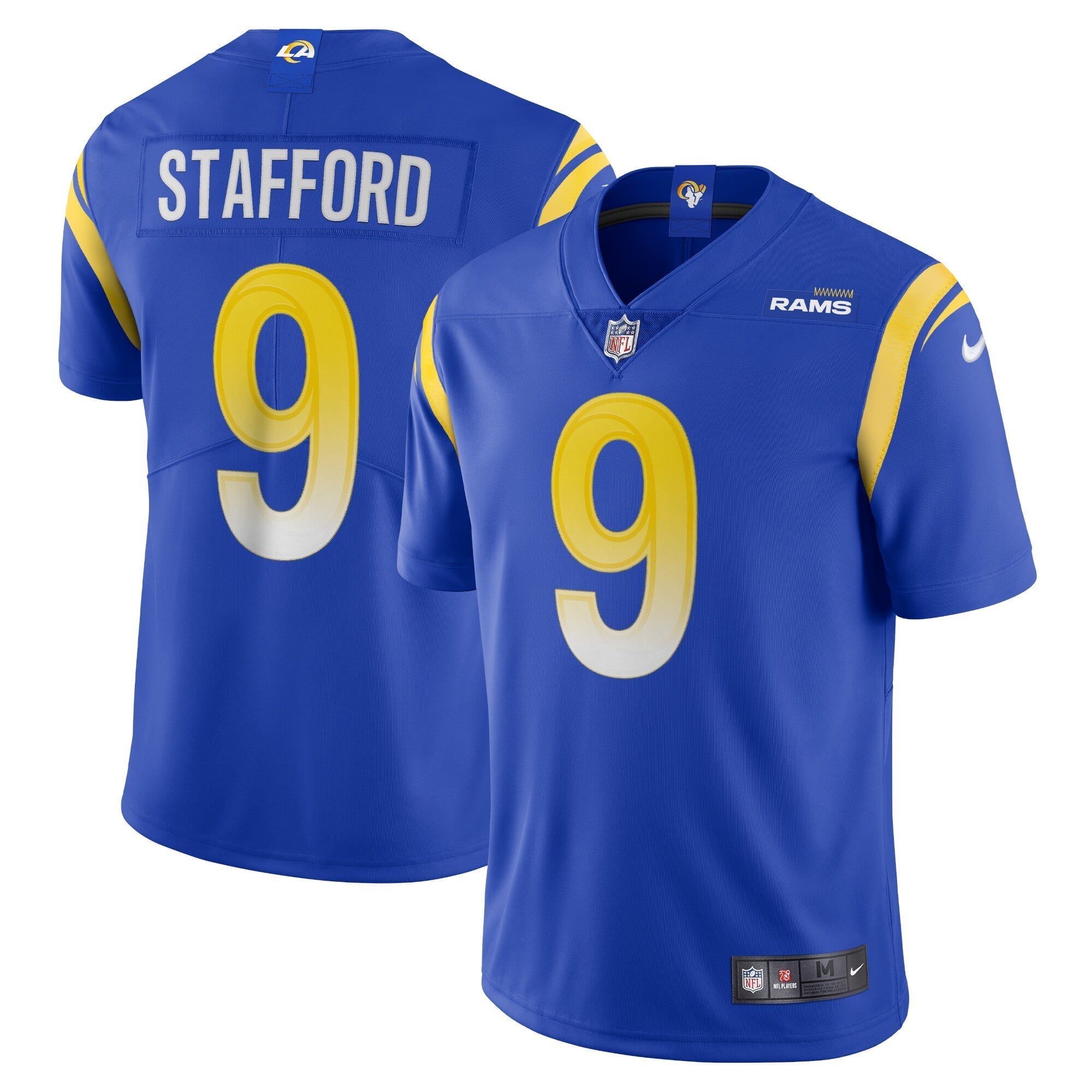 Men s Nike Matthew Stafford Royal Los Angeles Rams Vapor Limited Jersey