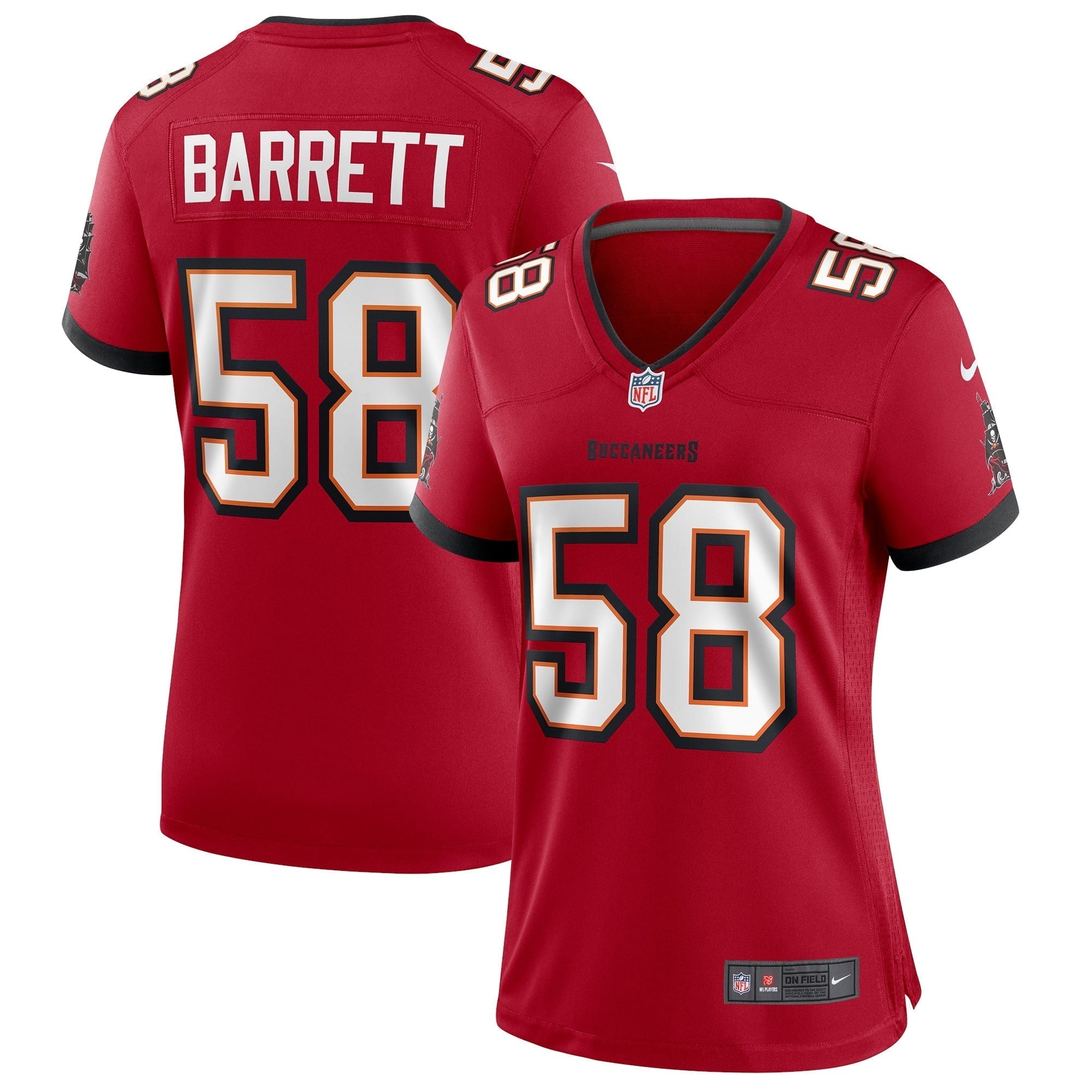 Women s Nike Shaquil Barrett Red Tampa Bay Buccaneers Game Jersey
