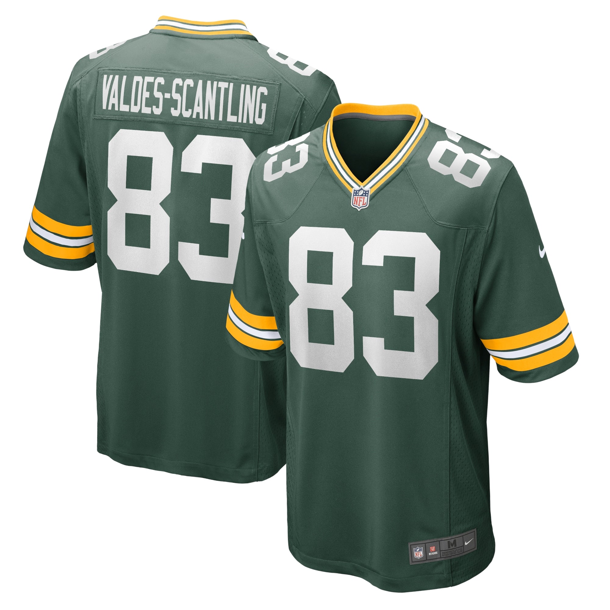 Marquez Valdes-Scantling Green Bay Packers Nike Game Team Jersey   Green
