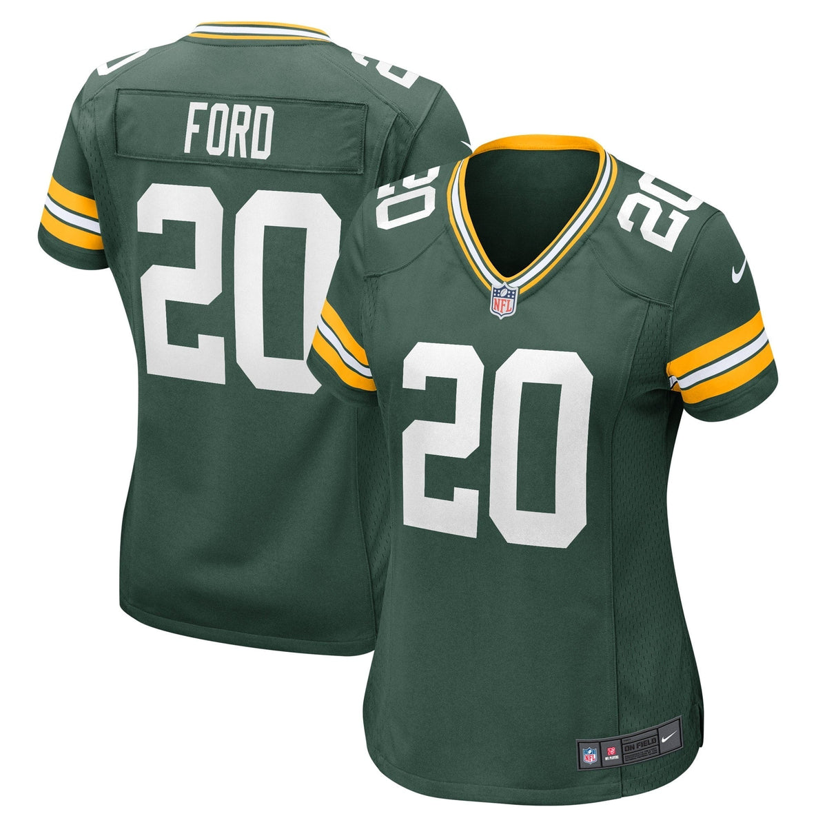 Women s Nike Rudy Ford Green Green Bay Packers Game Player Jersey