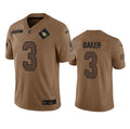 Men s Arizona Cardinals Budda Baker 2023 Brown Salute To Service Limited Stitched Jersey