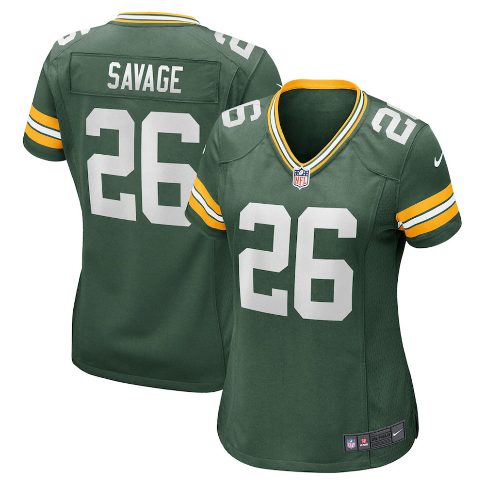 Women s Green Bay Packers Darnell Savage Game Jersey   Green
