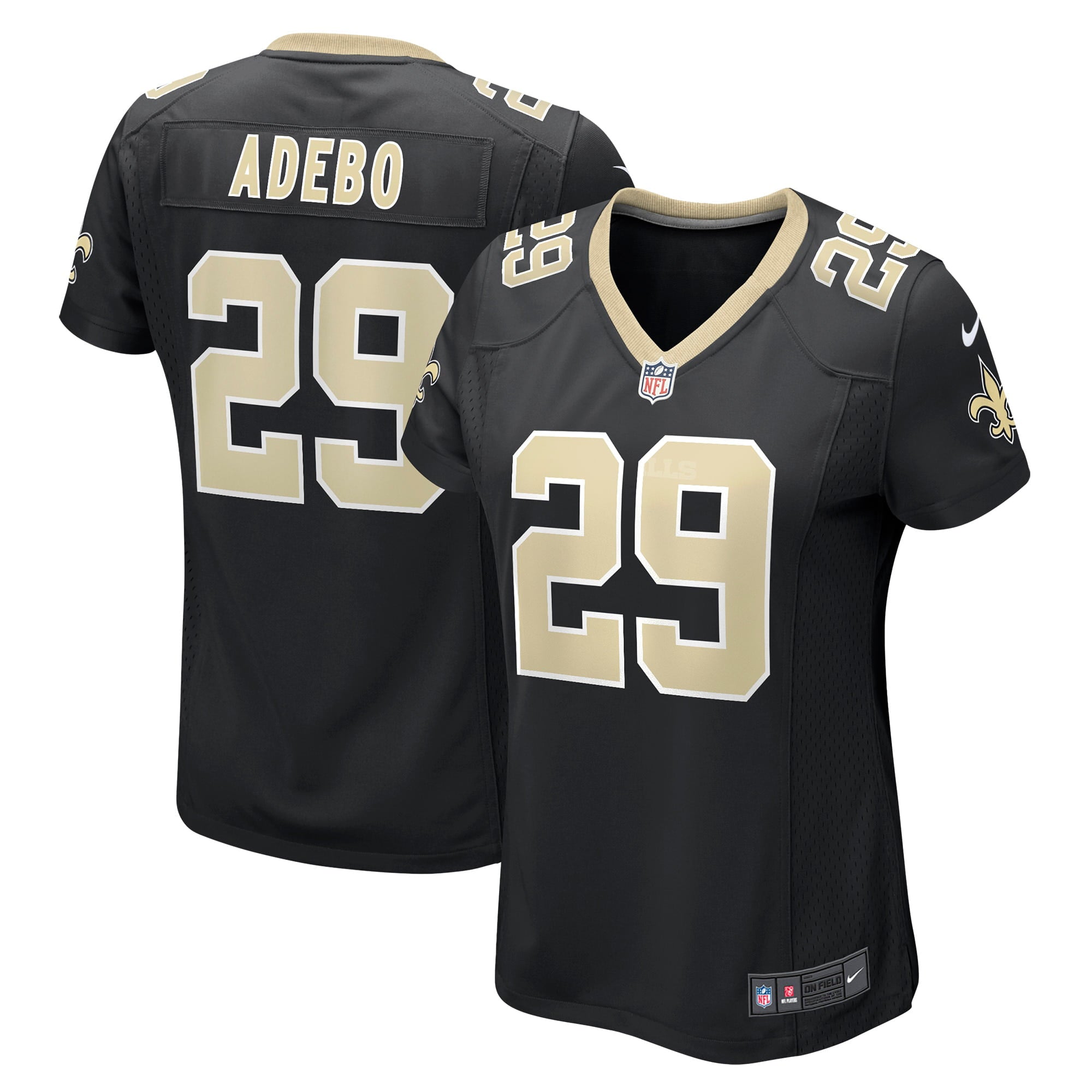 Women s Nike Paulson Adebo Black New Orleans Saints Game Jersey