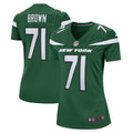 Women s Nike Duane Brown Gotham Green New York Jets Game Player Jersey