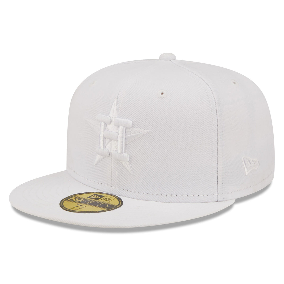Houston Astros New Era White on White 59FIFTY Fitted Hat