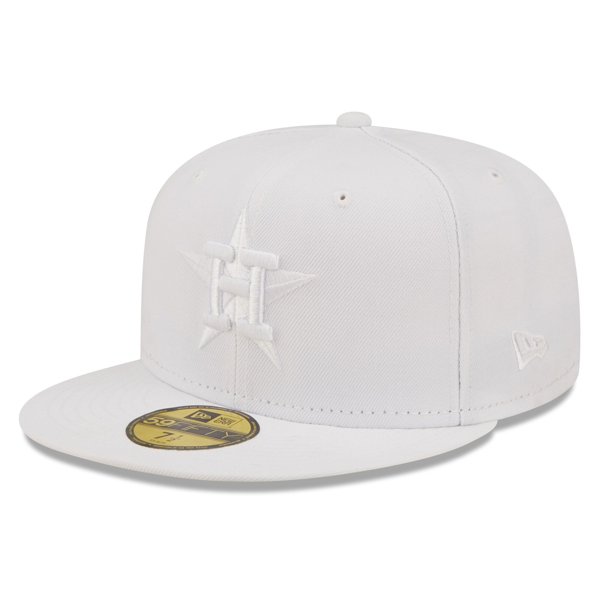 Houston Astros New Era White on White 59FIFTY Fitted Hat