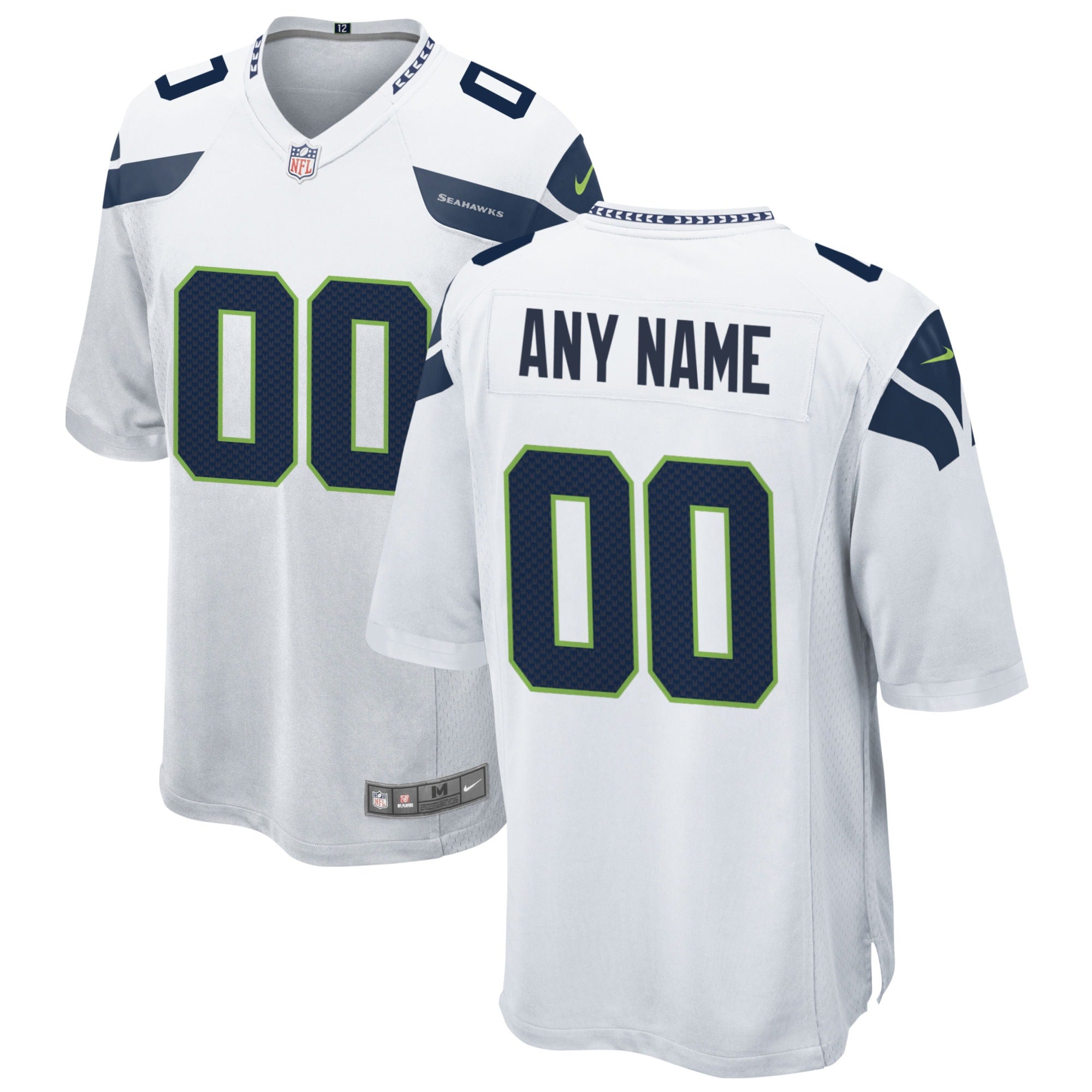 Seattle Seahawks Nike Custom Game Jersey White